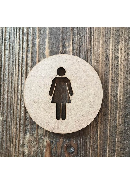 Ahşap Tuvalet Yönlendirme Levhaları
