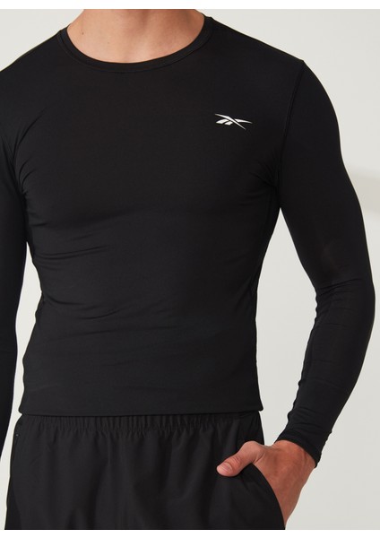 Bisiklet Yaka Siyah Erkek Sweatshırt FP9105 Wor Compr Lo Sleeve Solıd indirimleri