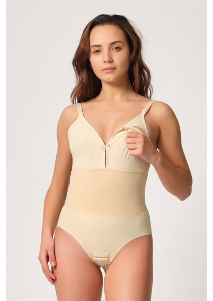 Ten Sırt Balenli Emzirme Slip Boy Lazer Korse