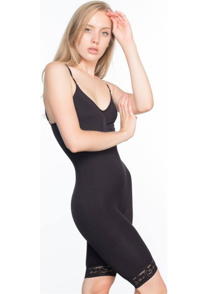 Siyah Paçalı Dantelli Boy Korse modelleri