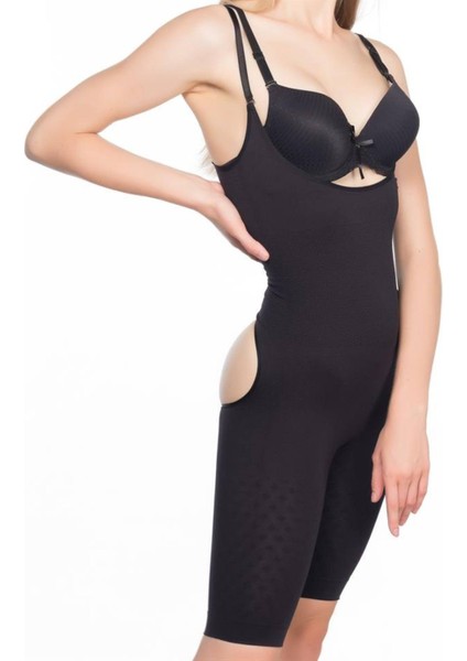 Siyah Popo ve Göğsü Açık Paçalı Boy Korse modelleri