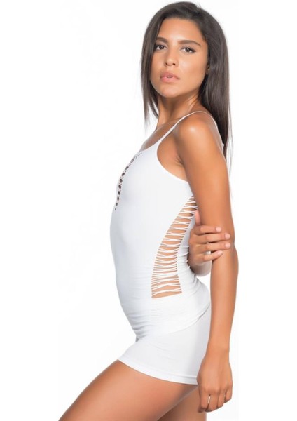 Beyaz Ip Askılı Atlet Korse fiyatları