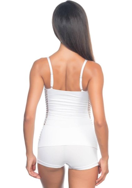 Beyaz Ip Askılı Atlet Korse modelleri