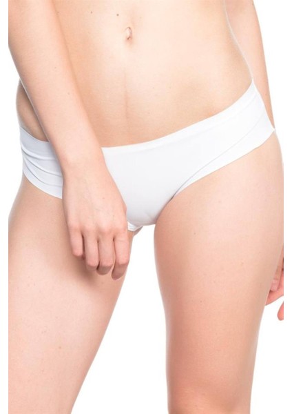 Beyaz Slip Külot Lazer Korse