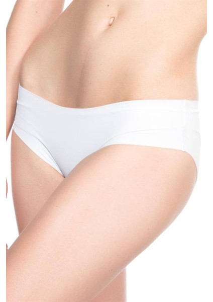 Beyaz Slip Külot Lazer Korse