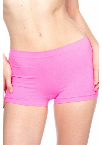 Pembe Dikişsiz Soft Boxer