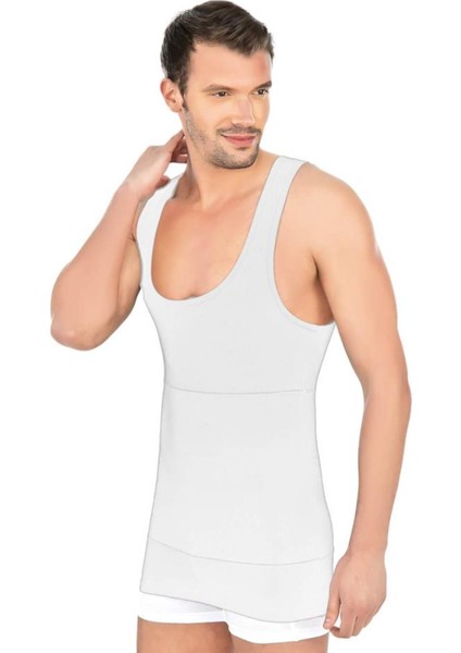 Beyaz Modal Cotton Erkek Atlet Korse