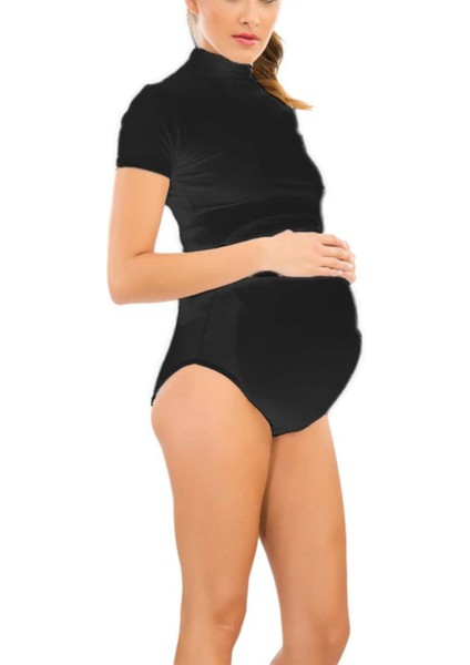 Siyah Modal Cotton Hamile Külot