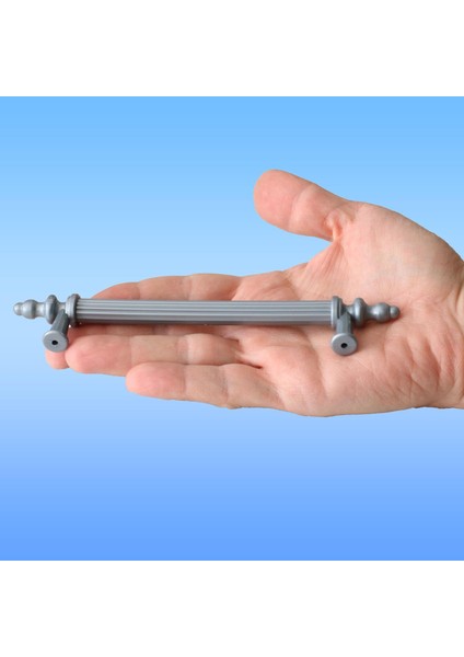 Polavit Mobilya Çekmece Mutfak Dolap Dolabı Kulpu Kulbu 128 mm Gri Sert Plastik Kulpları (10 ADET)
