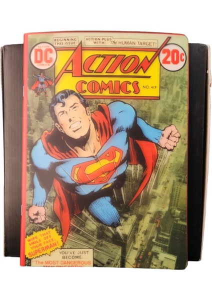 Superman Çizgi Roman 26X18,5 Çizgili 40 Yaprak Defter