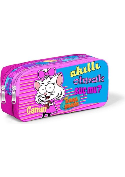 Kral Şakir Pembe Çekçekli 2'li Çanta Seti SET0233118