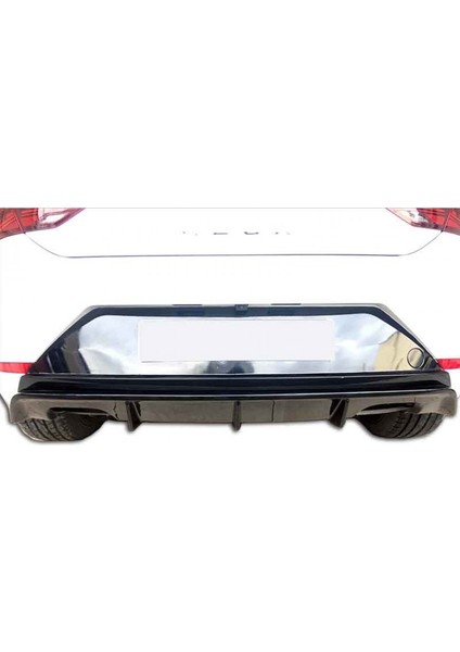 Seat Leon (2017 - 2019) Çift Çıkış Arka Tampon Eki - Difüzör (Plastik) indirimleri