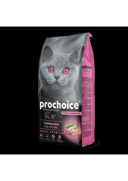 Prochoice Pro 37 Tavuklu ve Pirinçli Yavru Kedi Maması 2 kg