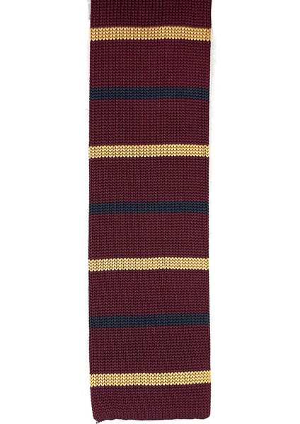 Bordo Çizgi Desen Örgü Kravat ÖR8331 modelleri