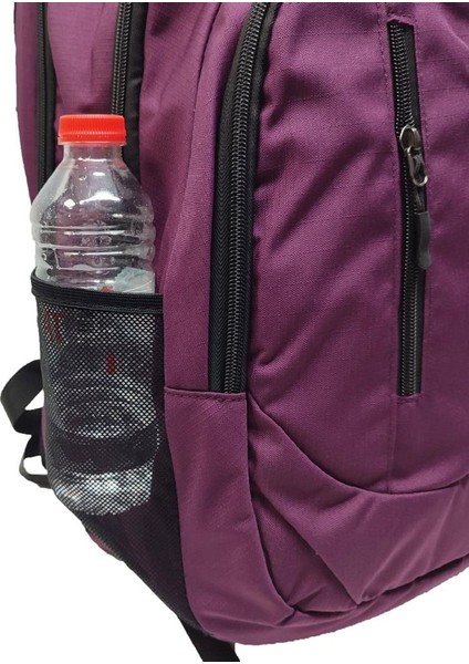 Dikey Fermuarlı Spor Model Sırt Çantası Bordo Renk modelleri