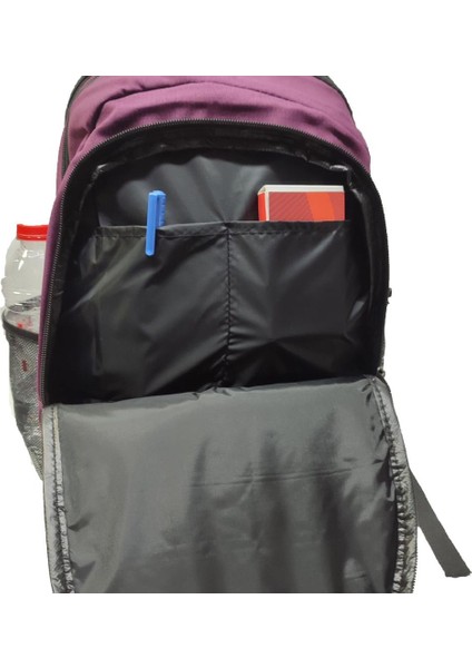 Dikey Fermuarlı Spor Model Sırt Çantası Bordo Renk fırsatları