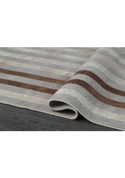 Aspendos Modern 4221K Gri-Kahve Akrilik Maikna Halısı modelleri