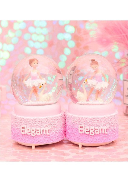 Balerin Kız Temalı Püskürtmeli Işıklı ve Müzikli Kar Küresi modelleri