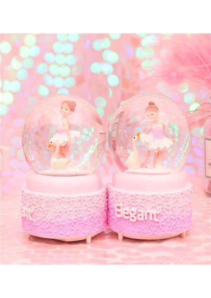 Balerin Kız Temalı Püskürtmeli Işıklı ve Müzikli Kar Küresi fırsatları