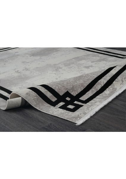 Aspendos Modern 4229A Gri-Siyah Akrilik Maikna Halısı fiyatları