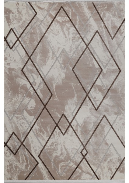 Aspendos Modern 4388K Gri-Kahve Akrilik Maikna Halısı