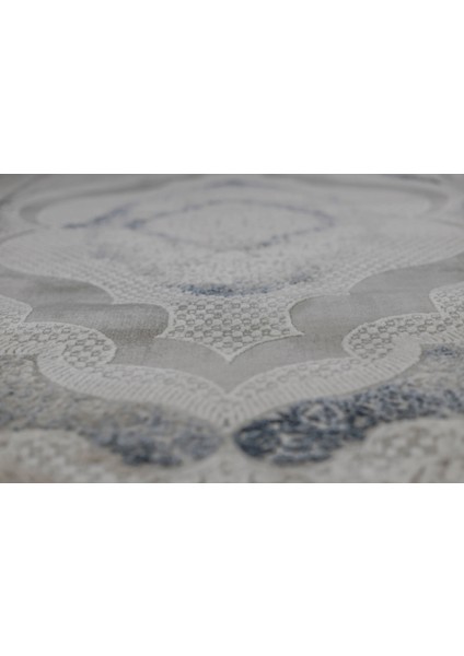 Aspendos Klasik 4387M Gri-Mavi Akrilik Maikna Halısı fırsatları