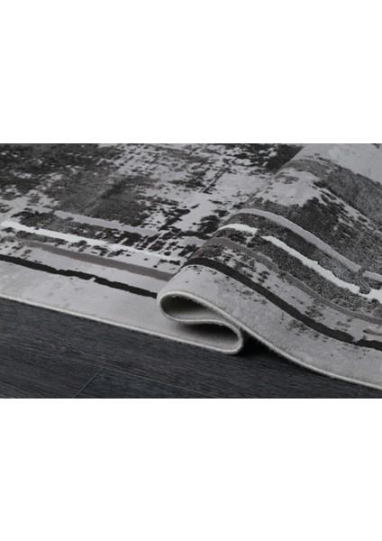 Aspendos Modern 4386A Gri-Antrasit Akrilik Maikna Halısı modelleri
