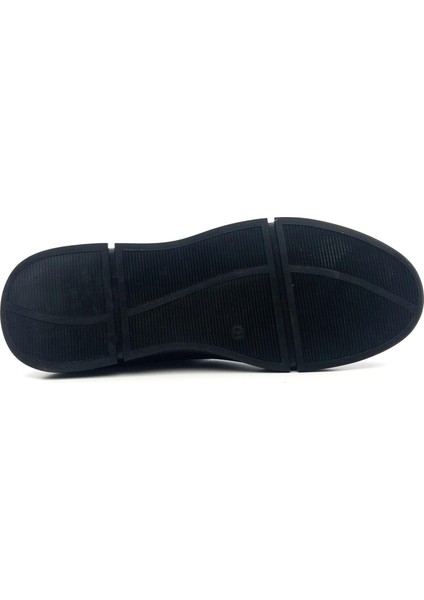 MARCOMEN12432 Erkek Lastikli Kısa Deri Siyah Casual Bot indirimleri