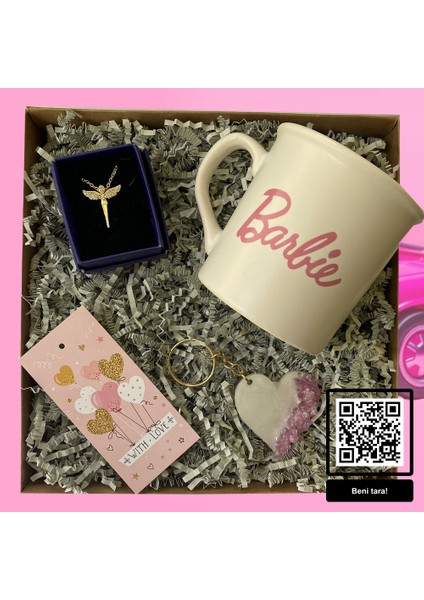 Barbie Temalı Hediye Seti Doğum Günü Özel Gün Hediye Kutusu