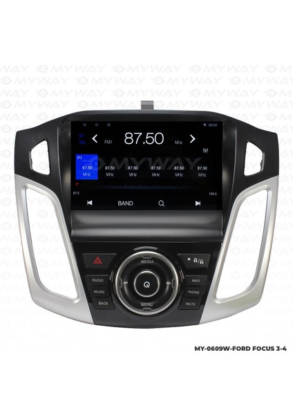 Ford Focus 4 Android 12 Multimedya Carplay 2gb RAM+32GB HDD Navigasyon Ekran
