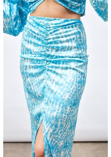 Önü Büzgüllü Yırtmsçlı Etek 1173-4016 fiyatları