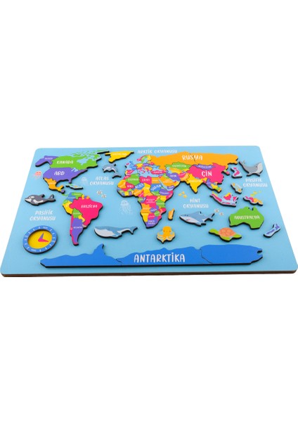 Montessori Dünya Ülkeleri Puzzle