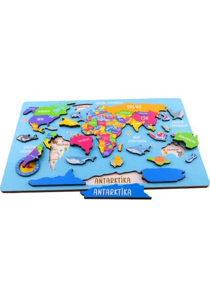 Montessori Dünya Ülkeleri Puzzle