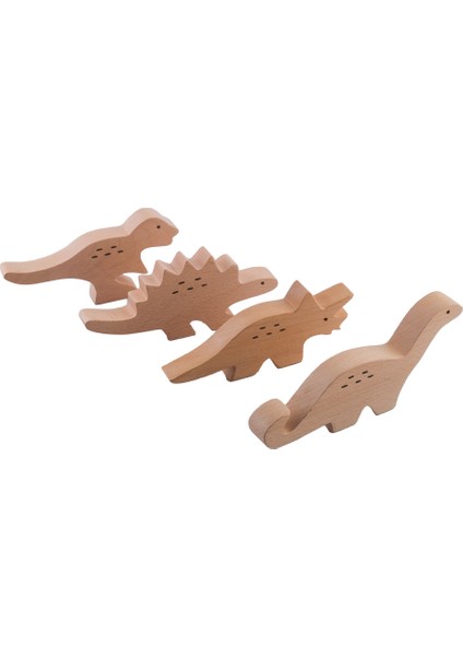 Ham Ahşap Dino Set