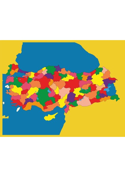 Montessori Türkiye İller Haritası Kontrol Kartı