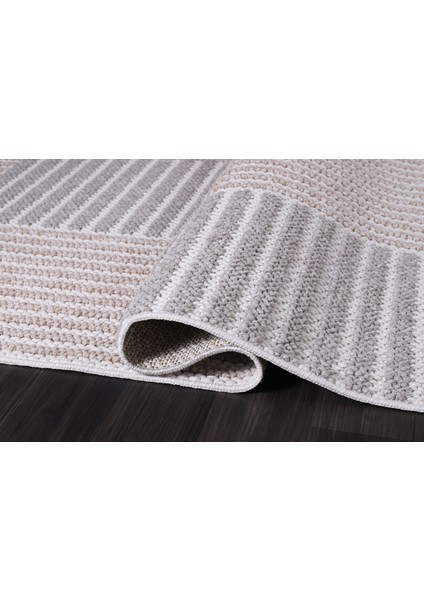 Carina 8339B Beyaz-Bej Dekoratif Makine Halısı modelleri