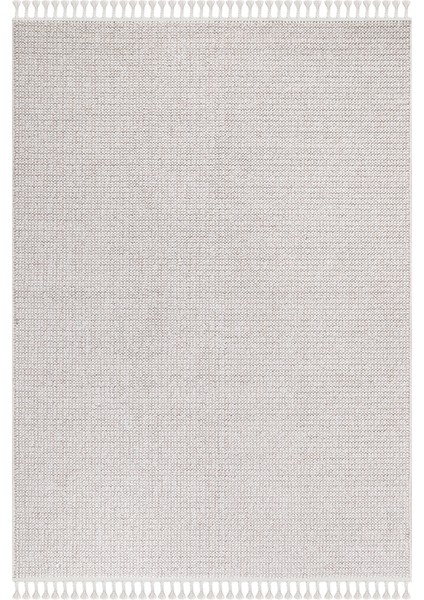 Carina 8326B Beyaz-Bej Dekoratif Makine Halısı