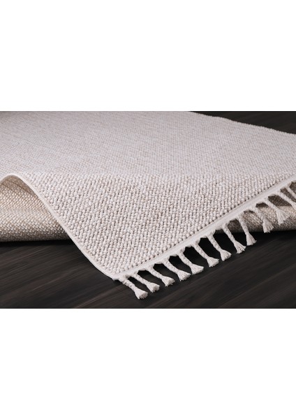 Carina 8326B Beyaz-Bej Dekoratif Makine Halısı