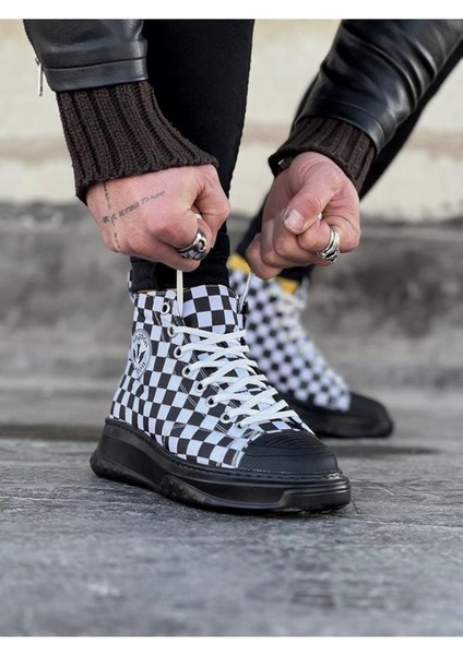 Wagoon WG017 Damalı Erkek Yarım Bilek Casual Ayakkabı modelleri