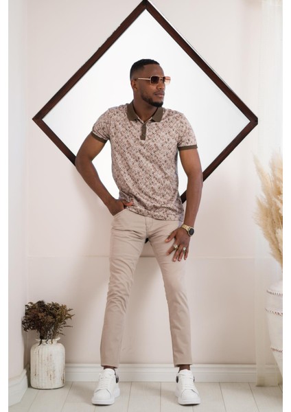 Polo Yaka Dynamıc Fit Baskı Çıt Çıt Detaylı Kısa Kol Erkek Yazlık T-Shirt fiyatları