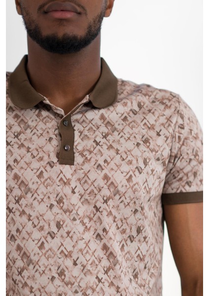 Polo Yaka Dynamıc Fit Baskı Çıt Çıt Detaylı Kısa Kol Erkek Yazlık T-Shirt fırsatları