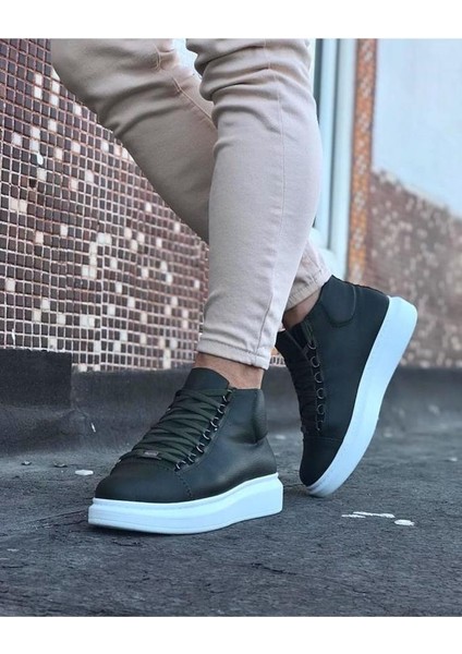 Wagoon WG032 Haki Bağcıklı Sneakers Yarım Bilek Bot modelleri