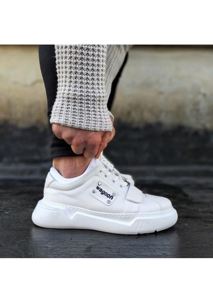 Wagoon WG018 Beyaz Erkek Yüksek Taban Ayakkabı fiyatları