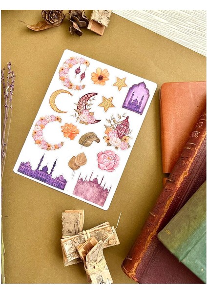 Hilaller Temalı Sayfa Sticker