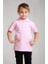 Cocuk Polo Yaka Kısa Kol Pembe Okul T-Shirt 1