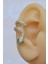 Sacce Scarves&Accessories Sevimli Mavi Gözlü Yılan Earcuff Sıkıştırmalı Kıkırdak Küpesi Gold 1