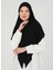 Fermuarlı Viskon Hijab - Siyah - Ecardin 2
