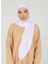 Fermuarlı Viskon Hijab - Beyaz - Ecardin 1