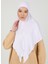 Fermuarlı Viskon Hijab - Beyaz - Ecardin 2