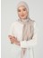 Fermuarlı Viskon Hijab - Açık Vizon - Ecardin 1